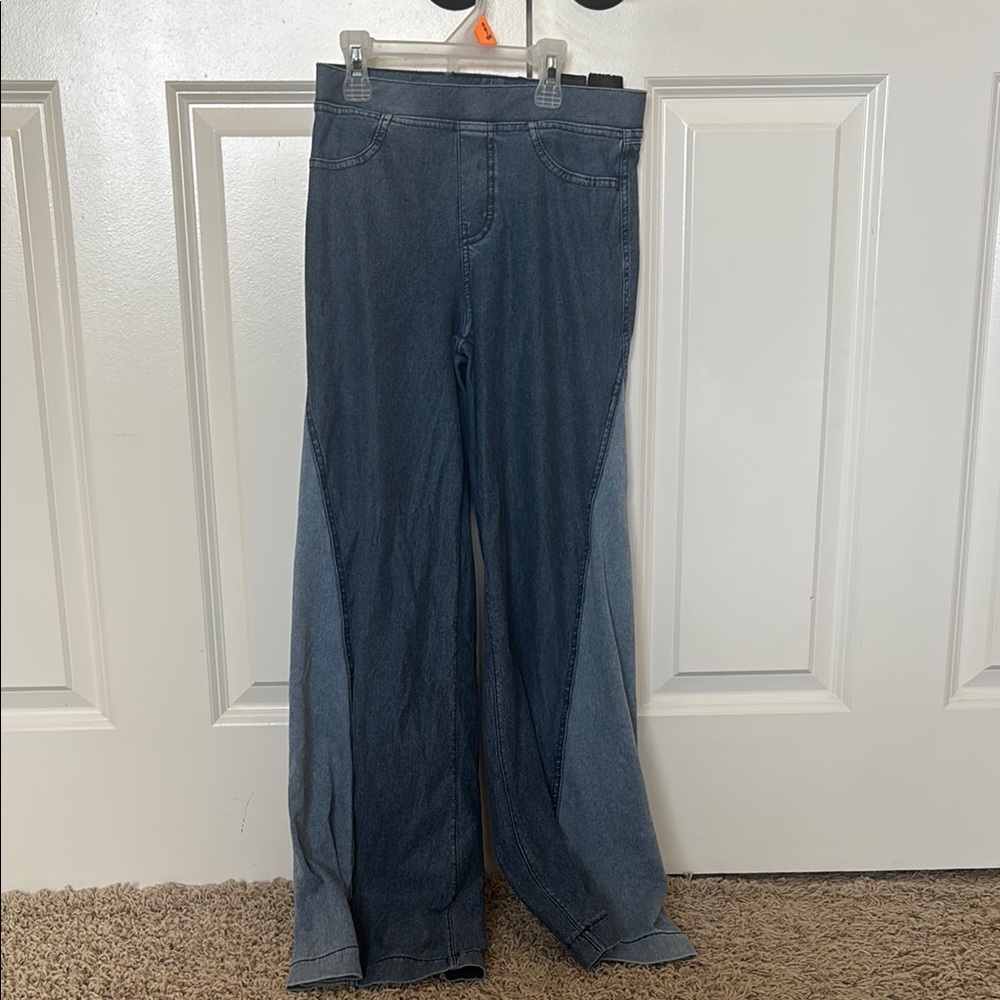 H&M Blue Jeggings High-Rise Soft Denim